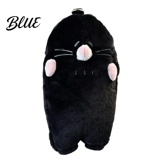 Cute Animal Stationery Pouch Cartoon Mole Pencil Case Plush Large Capacity Pen Pouch