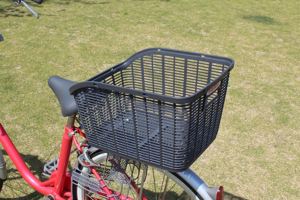 Sentan (Sentan Industries) Bicycle Rear Basket, Plastic, with Mounting Brackets, RB-90P, Dark Gray