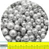 150 peças 3-8mm furo reto abs pérolas redondas imitação de contas para fazer joias