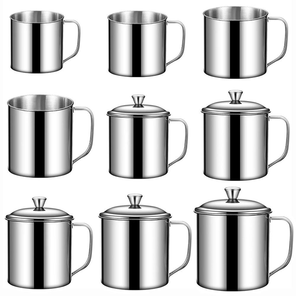 Handle Design Stainless Steel Cup With Lid Travel Mug New Coffee Cup Travel