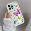 N76 Butterfly Soft Wavy Phone Cases for Samsung A54 A34 A13 A14 S23 S24 Ultra Xiaomi Redmi Note 13 12C Realme Infinix Protective Bumper Cover