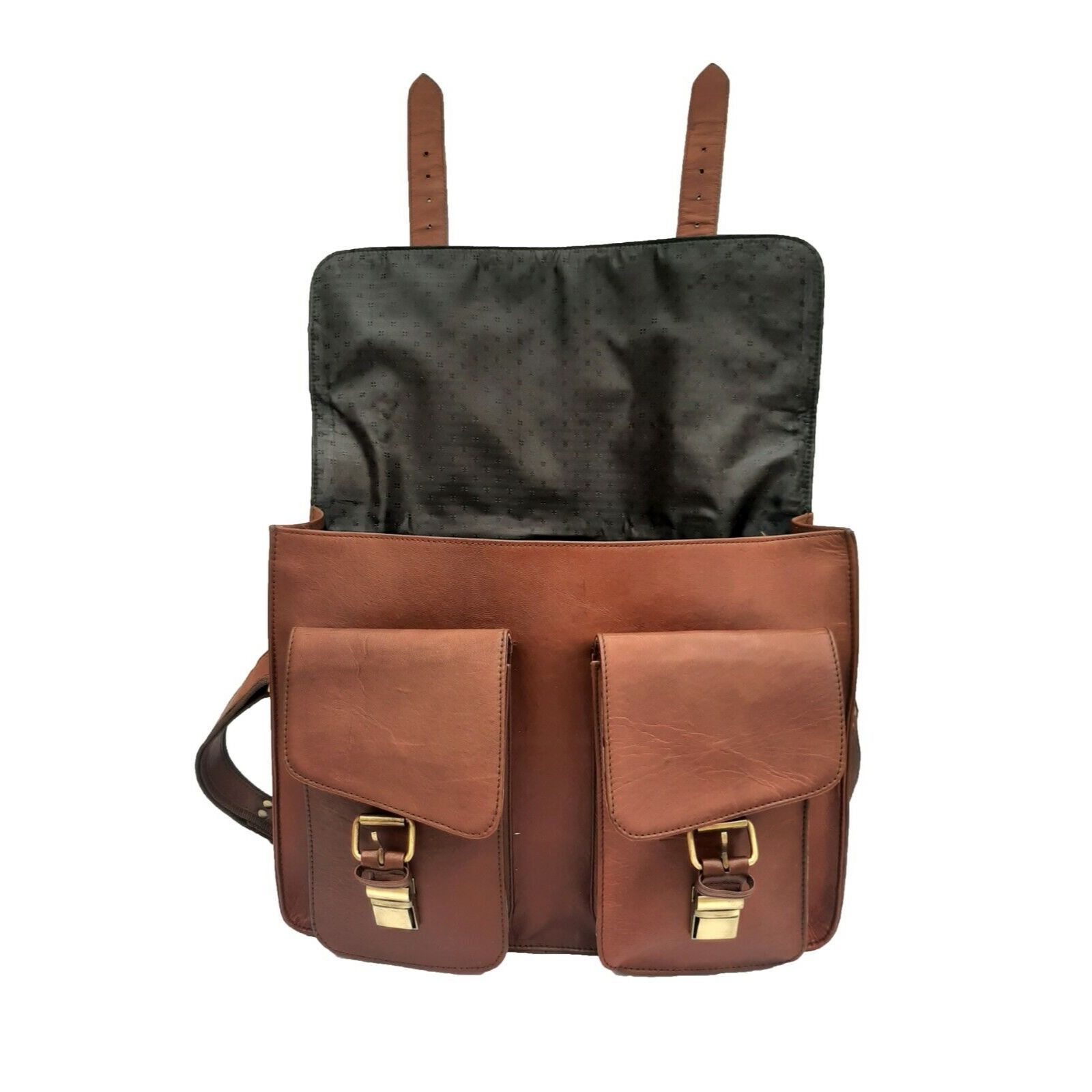 Новый винтажный портфель-портфель из мягкой кожи — фото 3