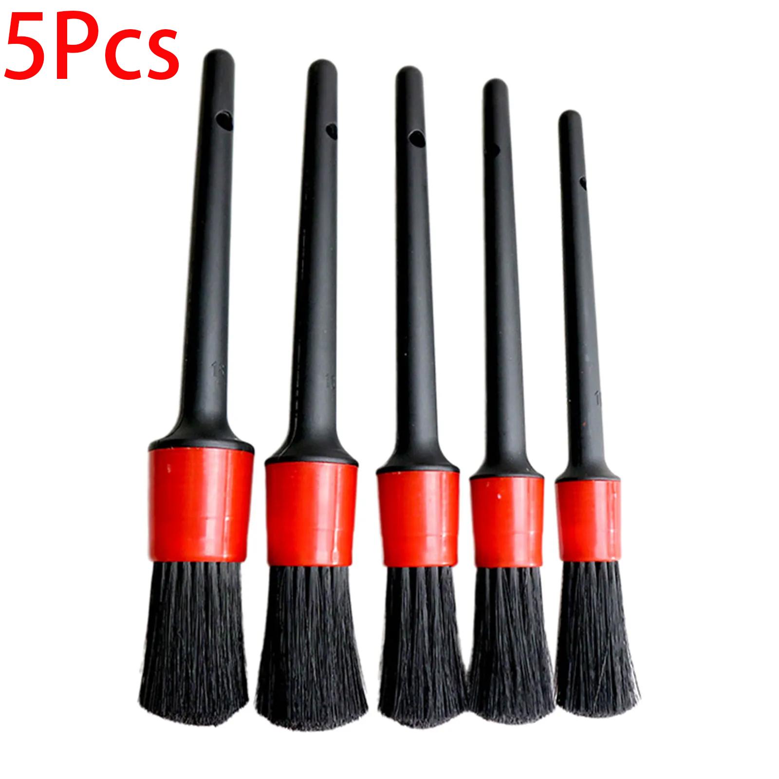 

5Pcs Car Cleaning Brush Kit Automotive Detail Brushes For Car Interior Detailing Brush Set Wheel Rims Clean Brush Plastic