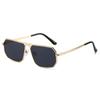 Timeless High End Designer Style Retro Trendy Oversized Alloy Metal Square Shaped Female For Both Male Sun Glasses