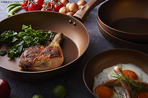 VISIONS Frying Pan, 28cm, Induction Compatible, Gold Coating, CP-8813