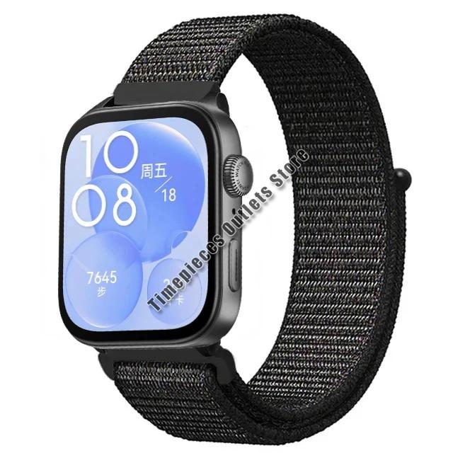 Nylon Loop Strap For Huawei Watch Fit 3 Sport Breathable Replacement Bracelet Wristband For Huawei Watch Fit 3 Belt Accessories