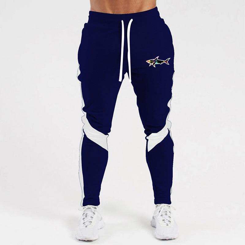 Marineblau 2025 Neue Herren Herbst- und Winter-Print Freizeithose Sporthose Herrenhose Jogginghose Lange Hose