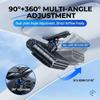 Ventilador de clip para coche Eary 30000mAh Recargable Doble Núcleo Turbo Ventilador para Parasol 5 Velocidades 360° Potente Refrigerador de Aire Silencioso Portátil Ventiladores para Coche