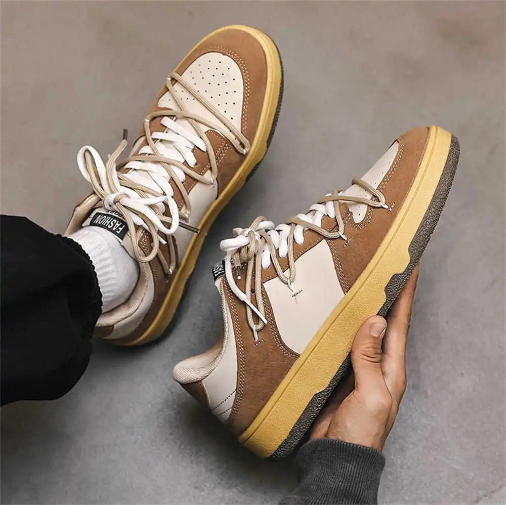 Fashion Number 42 Laced Men's Low Cut Boots High Top Shoes For Men Sneakers Sport Famous Brands Tennes Athletic Sapatenis