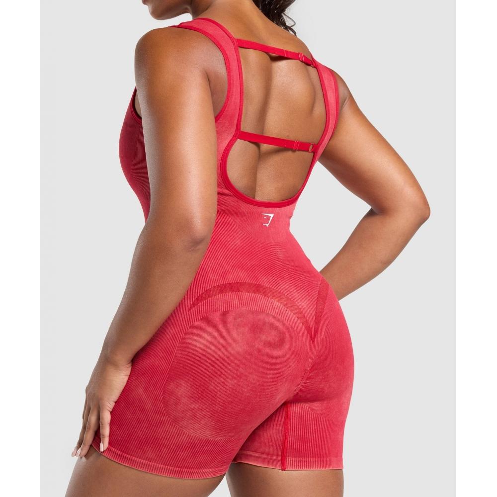Gymshark GaIns Seamless All In One carmIne Red B9a2c Rb2q