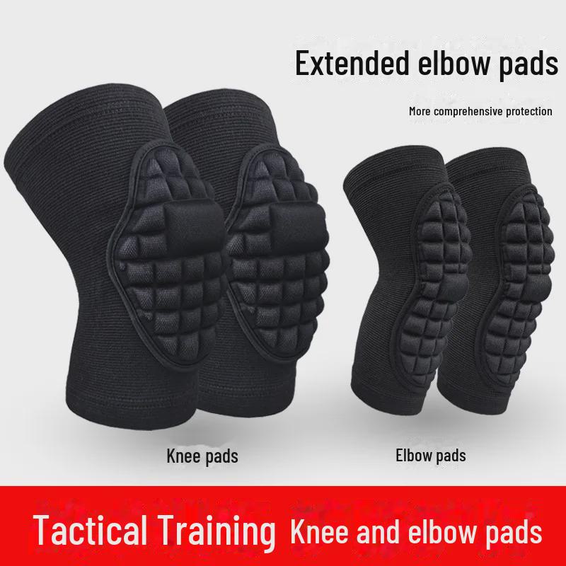 Tactical Knee & Elbow Pads for Military Training - Thickened, Anti-Fall, Anti-Collision, Wear-Resistant Sports Protective Gear