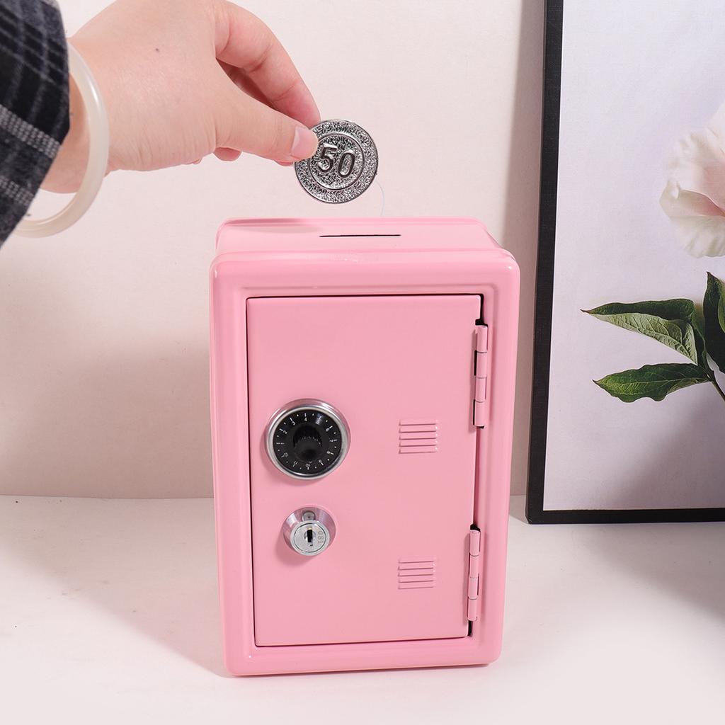 Home Mini Safe - Small Lockable Storage Box With Combo & Key, Protects Valuables, Cash, Documents & Personal Jewelry