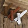 Vintage Breathable Porous Strap 18mm 19mm 20mm 21mm Genuine Leather Watchband Quick Release Replacement Belt Wrist Band for Men
