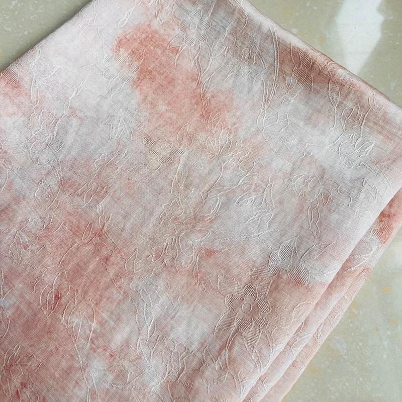100x150cm Gradient Tie-dye Jacquard Fabric Chinese National Style Hanfu Cheongsam Fabric Boho Ethnic Style Clothing Fabric 100x150cm