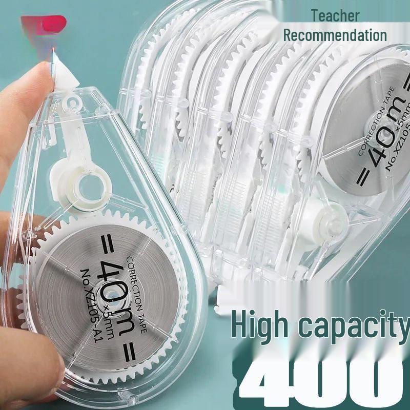 Silent Large Capacity Erasable Correction Tape for Students - Little Red Book Edition
