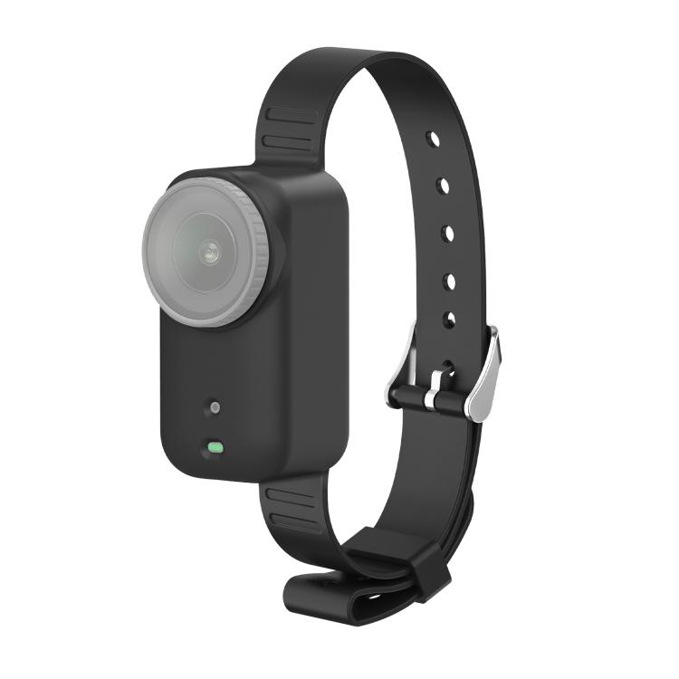 

For DJI Osmo Nano PULUZ Body Silicone Expansion Wrist Strap Cover Pet Collar Mount чорний