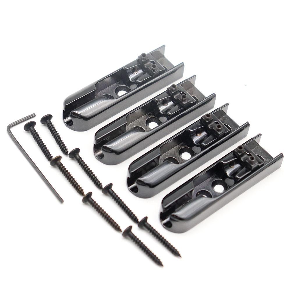 Bass Guitar Bridge Individual Bass Bridge Tailpiece Single String Bass Bridge For 4 String Bass Guitar Heavy Duty Saddles