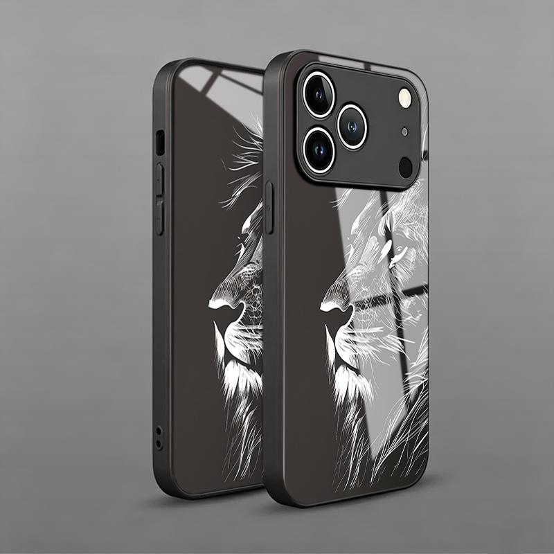 Moonlit Night Black Galloping Horse Tempered Glass Phone Case For Samsung Galaxy S26 Ultra S25 S24 S23 Plus FE Protection Cover