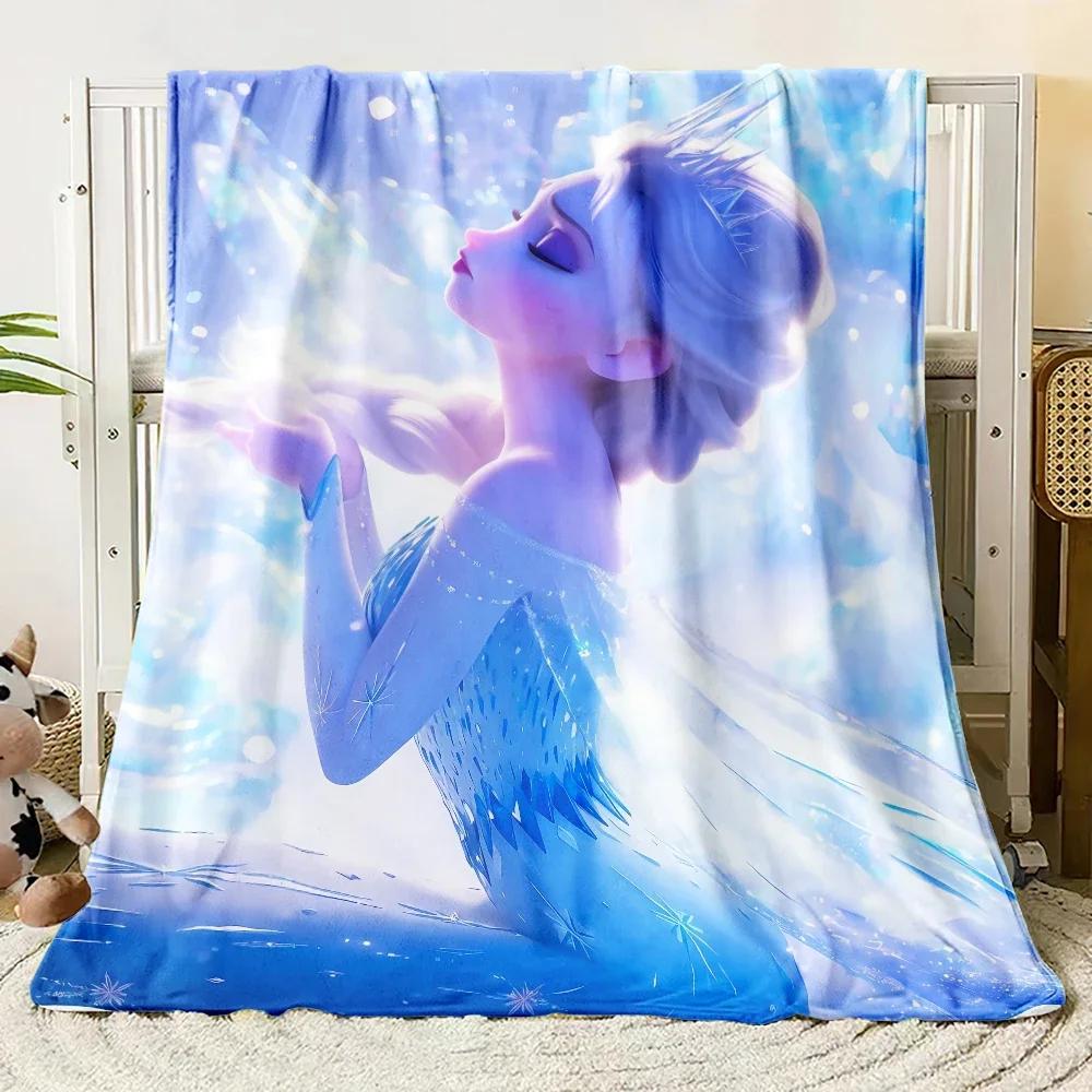 

Cartoon Frozen soft Blankets blankets fluffy flannel thin Blanket Picnic Sofa Family Bedroom Children s Room custom blanket 75cmx90cm