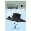 UV Protection Solar Fan Bucket Hat, Outdoor Fishing Sun Protection Cooling Fisherman Cap