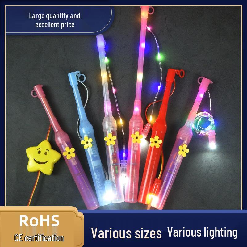 Multicolor Flashing LED Handheld Lantern Stick for Kids