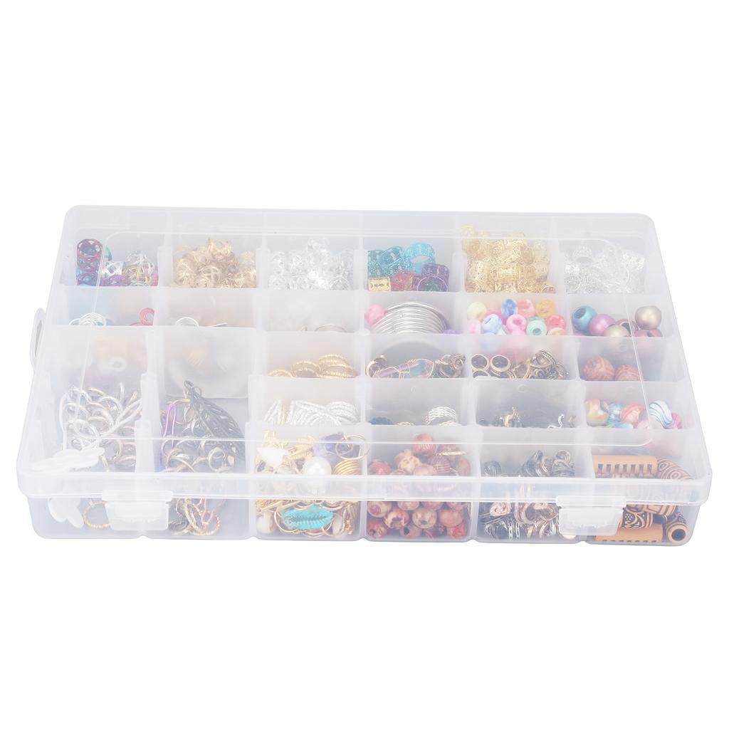 DIY Dreadlocks Jewelry Assortment Metal Braiding Hair Decoration Rings Pendants Crochet Set