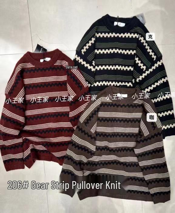 

Свитер пуловер вязаный в корейском стиле оверсайз на зиму 2023 года от Сяо Вана One Size чёрный