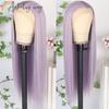 Stunning Purple Hair Synthetic Lace Front Wig 26 Inch Long Straight Hair Wigs 13X4 HD Lace Wigs Heat Resistant Wigs for Women