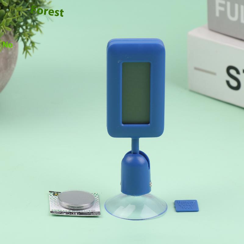 

360° Rotating Luminous Digital Reptile Thermometer Hygrometer With Suction Cup Temperature Humidity Meter Accessories синій