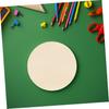 KALLORY Round Wooden Boards, 25cm, Set of 5, Wooden Plates, Round Wood, DIY Crafts, Handmade, Tole Painting, Signs, Trivets, Materials, Handmade Art