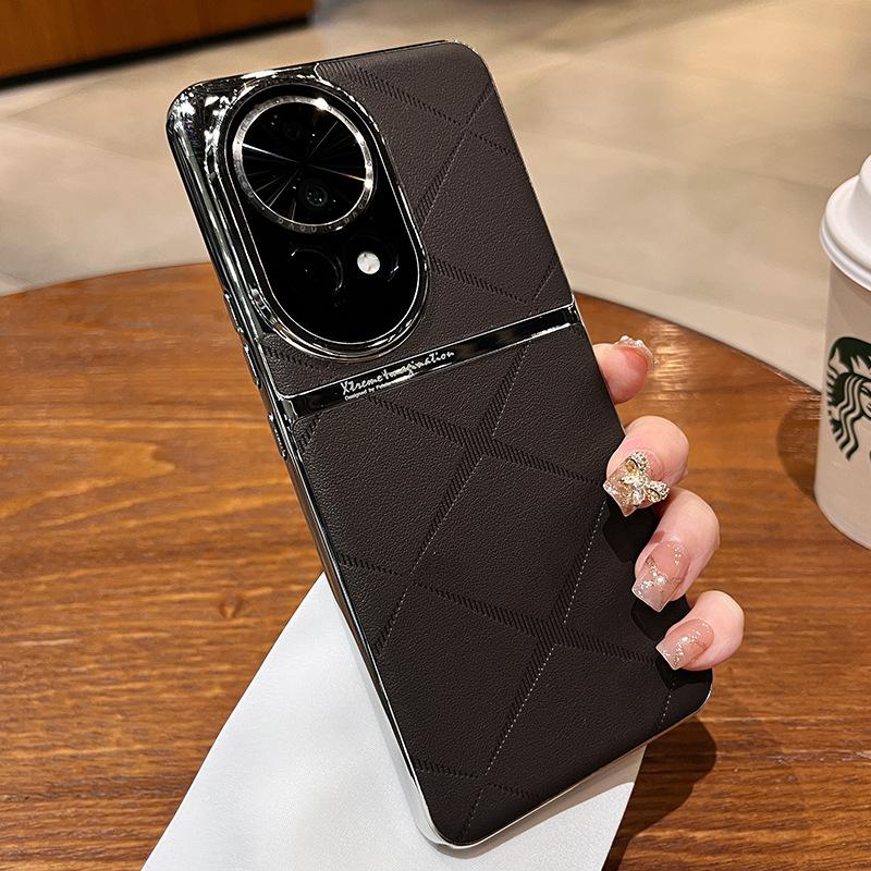 Xingmang Plain Leather Is Suitable for Huawei Nova11pro Mobile Phone Case, the New Female Nova11pro Is Simple and Advanced 11 Live.