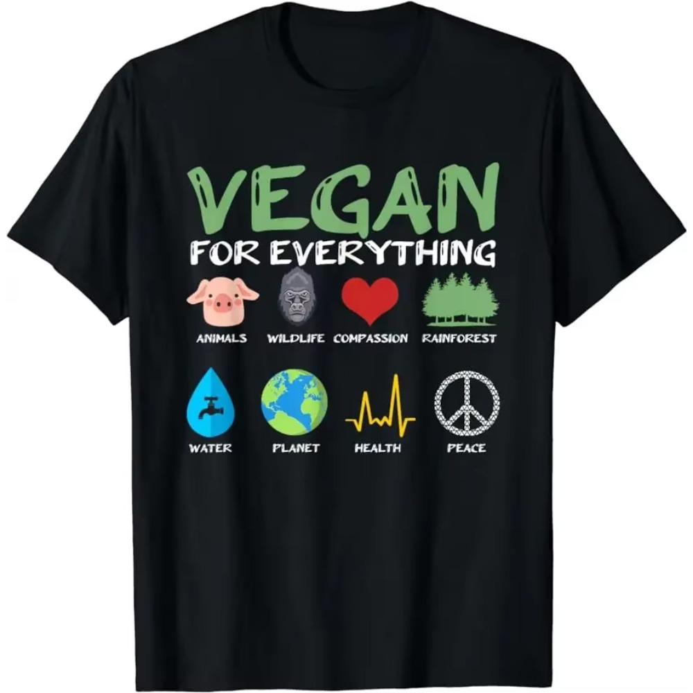 OWERED BY PLANTS: Vegan Style Statement Graphic   Printed Women Men Summer MenT-Shirt