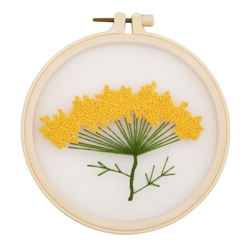 Průhledná příze Vyšívací DIY sada: Lu Výšivka Závěsný Design pro Začátečníky