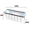 Stainless Steel Multi-Functional Sponge Drainer Rack with Suction Cups Kitchen and Bathroom Sink Organizer for Sponges Brushes