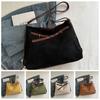 Vintage Retro Crossbody Backpack Large Capacity Commuting Shoulder Bag Cute Suede Tote Bag  Holiday