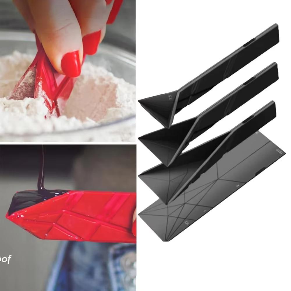 3 in 1Flat Foldable Measuring Cup for Cooking Baking Multipurpose Flat Measuring Spoon Food Measurement 2 Pack Fun