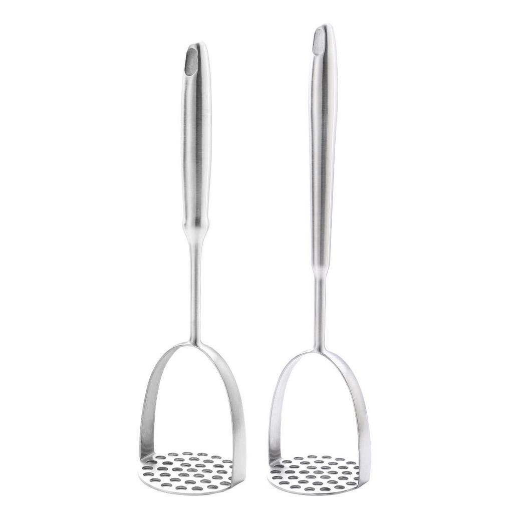 Stainless Steel Potato Masher – Manual Kitchen Tool for Baby Food and Household Cooking