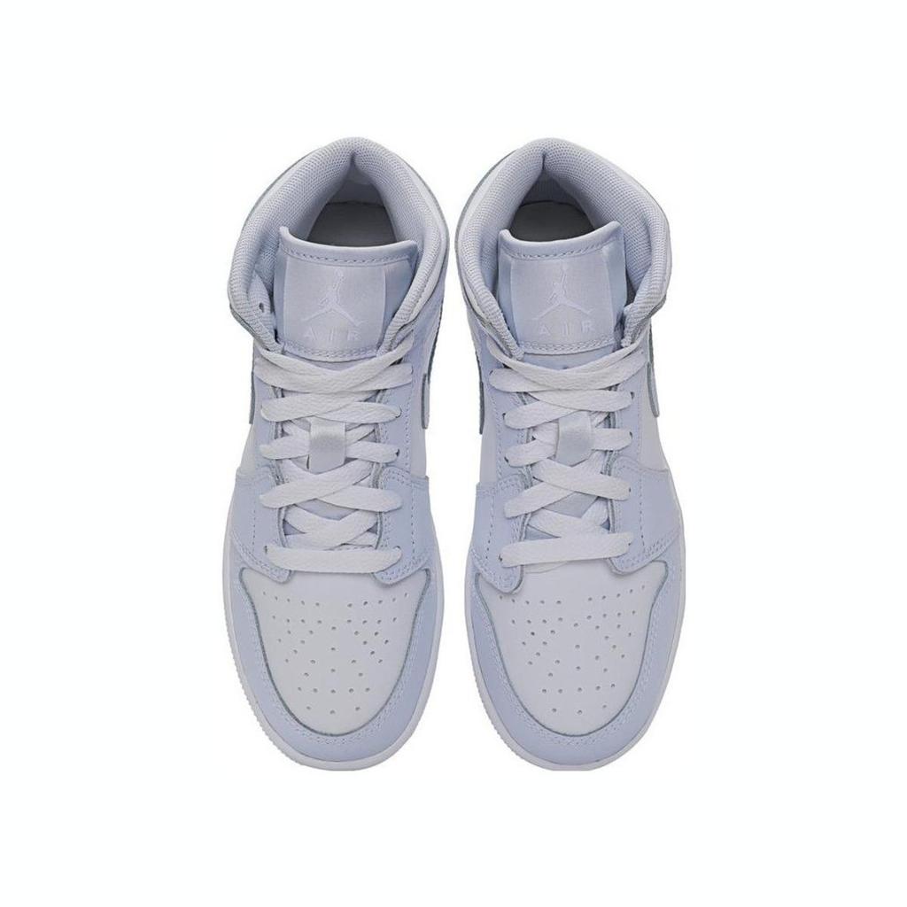 Jordan Air 1 Mid Performance Training Kids Basketball Shoes Light Blue Kids Sneakers FH29450042-25