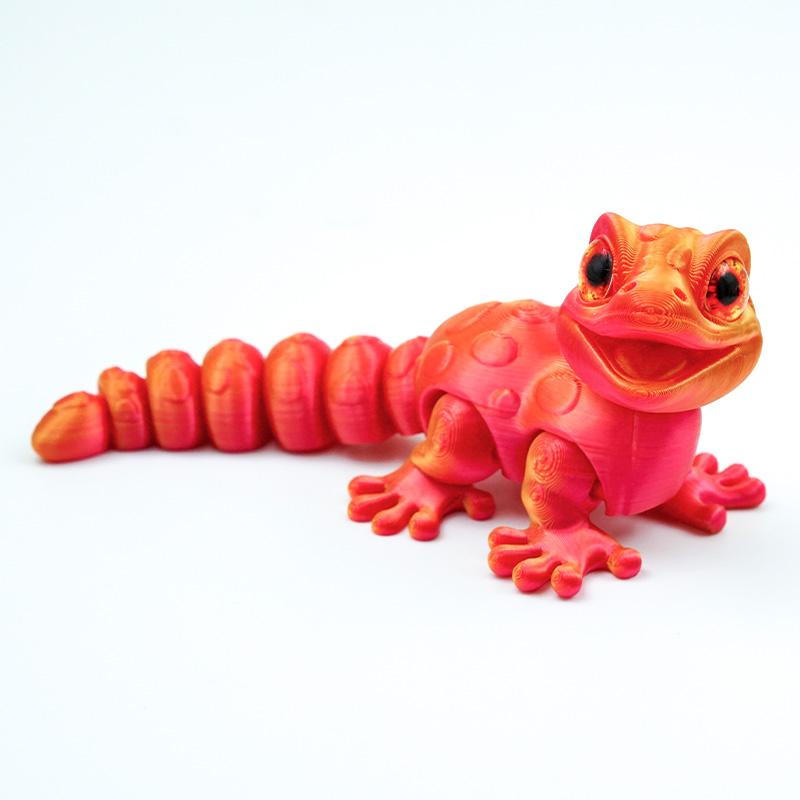 Новые многосуставные подвижные 3D-печатные животные, мини-милые рельефные сенсорные игрушки, забавные домашние аксессуары, детский подарок 13.8CM