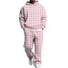 Completo con Felpa e Pantaloni da Tuta da Uomo con Vita Elastica, Outfit Casual Due Pezzi