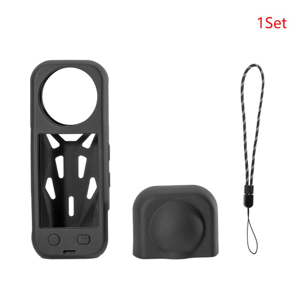 Für Insta360 X5 Weiche Silikonhülle Kratzfest Panoramakamera-Objektivabdeckung Rutschfest Sportkamera-Gehäuse Geschenk für Freund