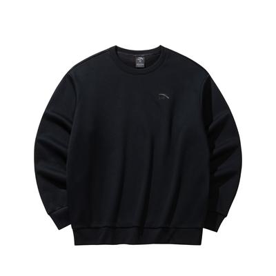 Anta Sweat-shirt pull-over Active Series 2025 Hiver Homme sweat-shirt Basique-Noir 952548703-4