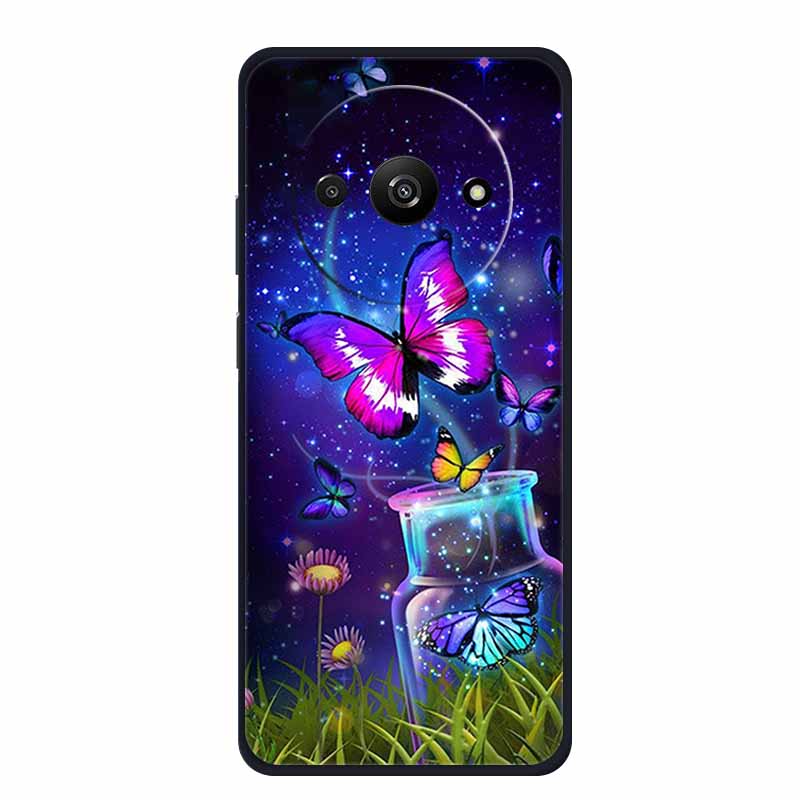 Phone Case For Xiaomi Poco C61 Back Cover Case PocoC61 Black Silicone Soft Funda Para For Xiaomi Poco C61 Case C 61 6.71" Coque