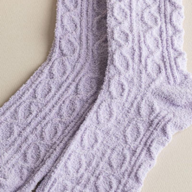 Monfoot Women S Pretzel Sleep SockS Purple
