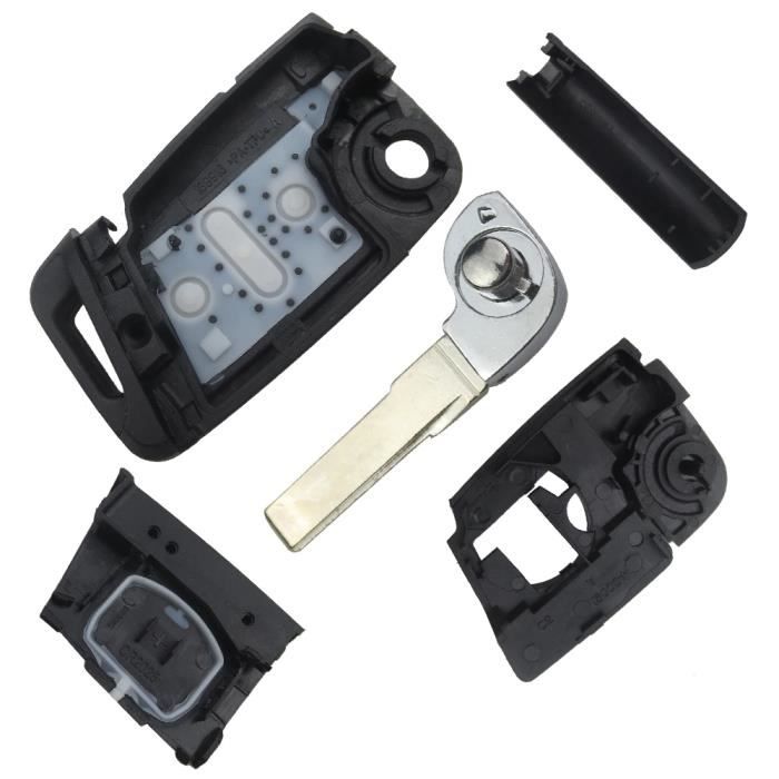 Schlüsselhülle für VW Polo Golf 7 T-Roc Tiguan Seat Ibiza Leon Ateca Arona Toledo Skoda Fabia Octavia - 3 Tasten Phonillico®