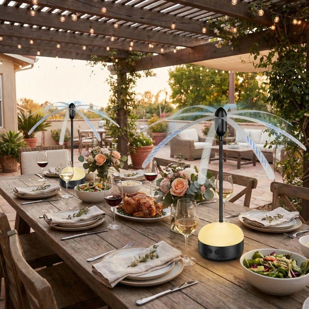 Hangable Mosquito Repellent Fan Multi Functional Table Fan Household Outdoor Fan  Picnic