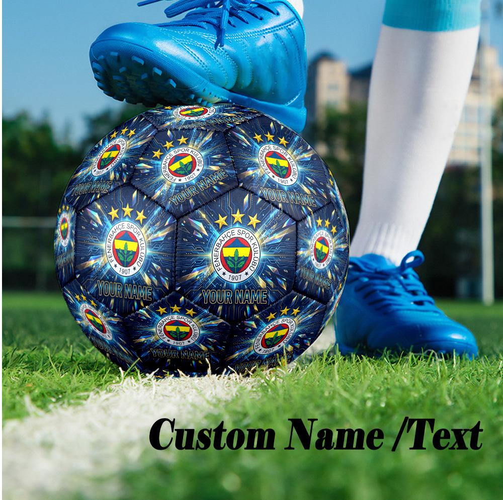 Size 5 Football Custom Name Text, Outdoor Training Soccer BallFenerbahçe FC