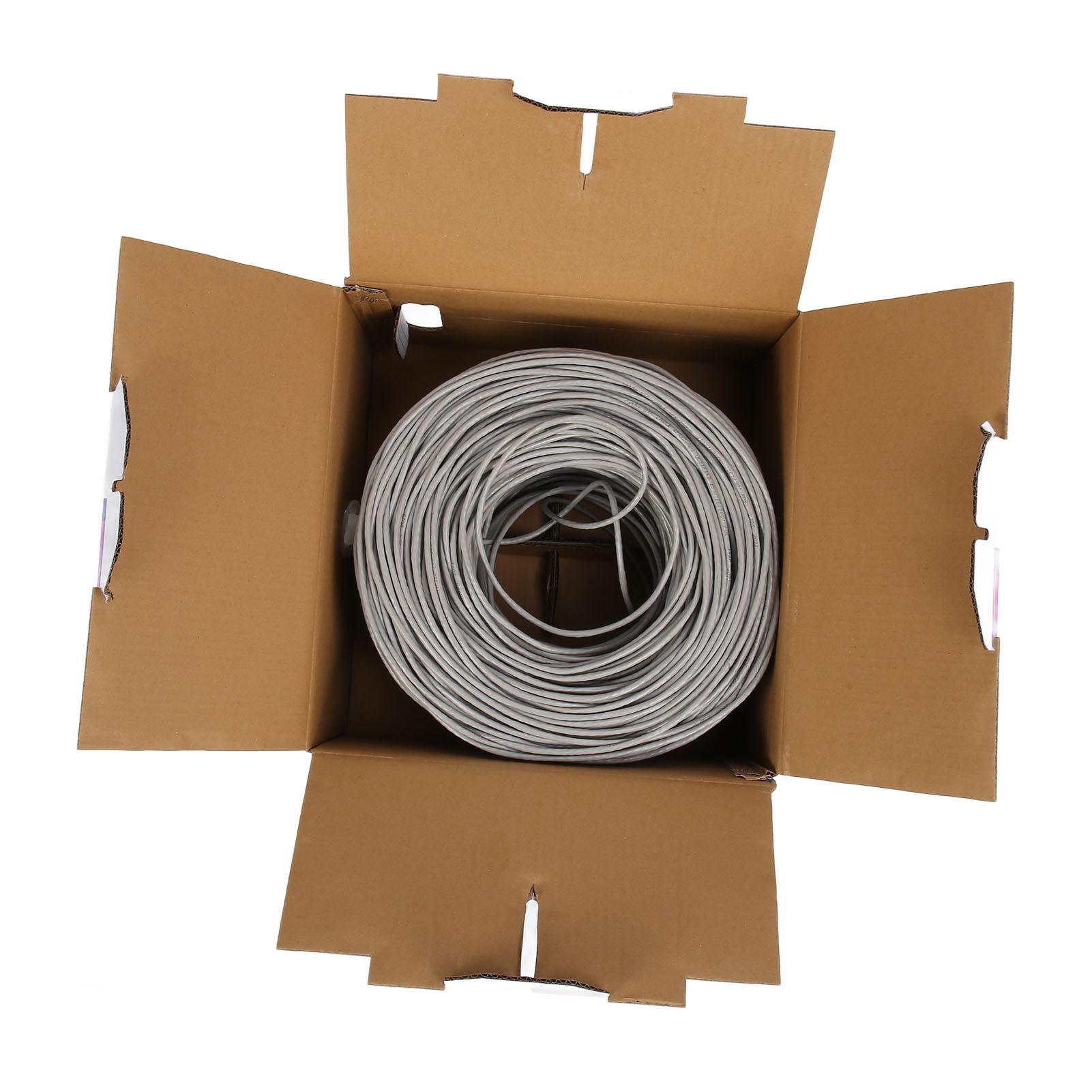 

Cat5e Ethernet Cable UTP 1000ft PVC Oxygen Free Copper CMR Flame Retardant Internet Cable for