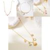 Bijoux de Vacances d'Été à la Plage Collier Pendentif Multicouche en Acier Inoxydable Coquille de Crabe Tortue Pour Femmes