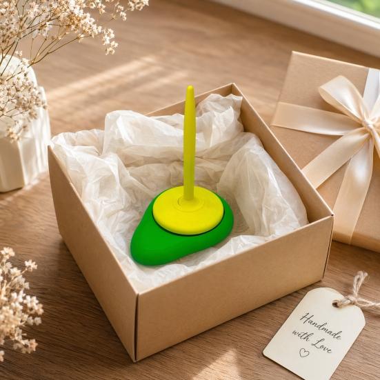 Avocado Yarn Holder, 3D Printed Yarn Spinner, Fits All Yarn Types, Smooth Rotating Yarn Holder for Crocheting Knitting